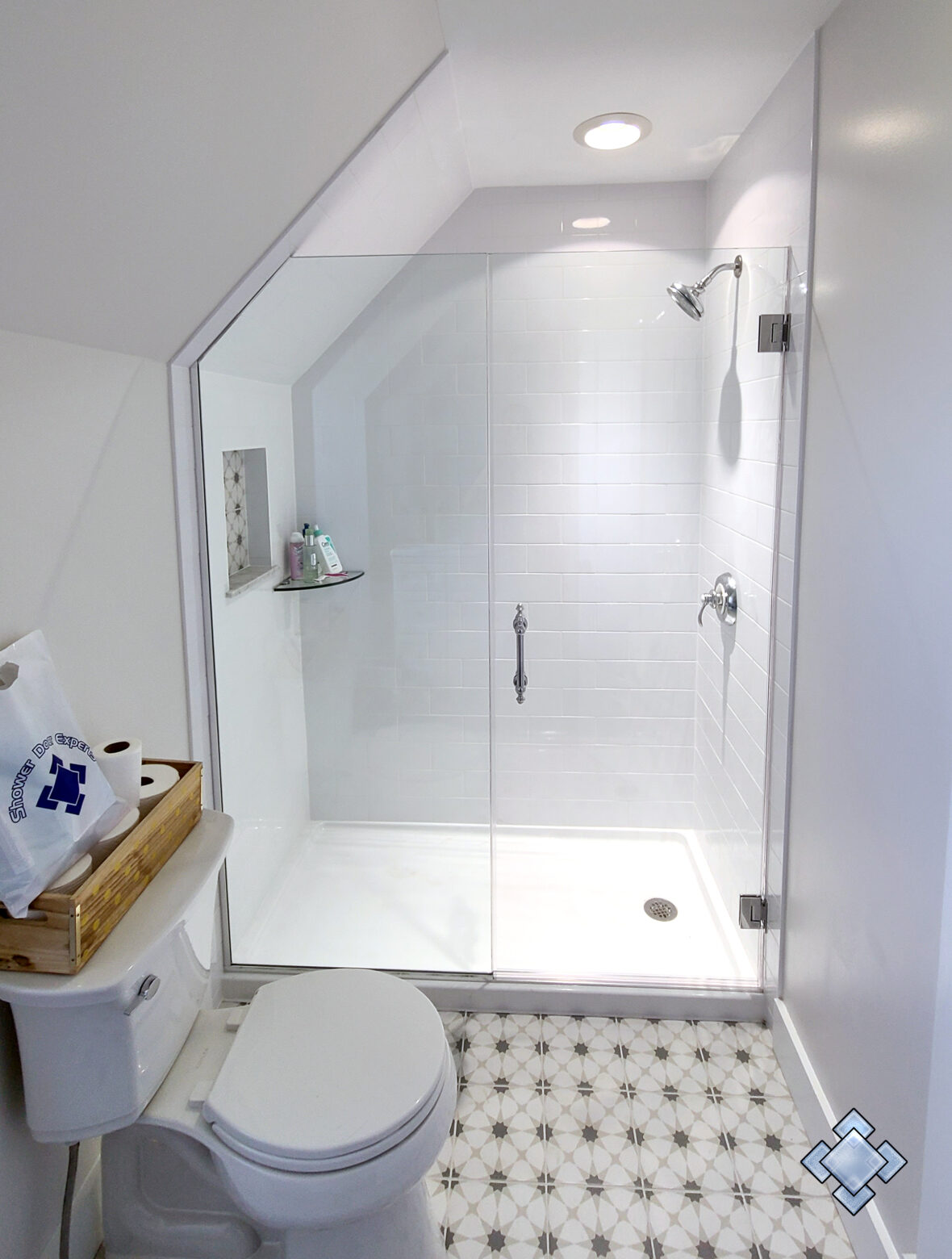 Angled Cape Cod Shower in Adamstown