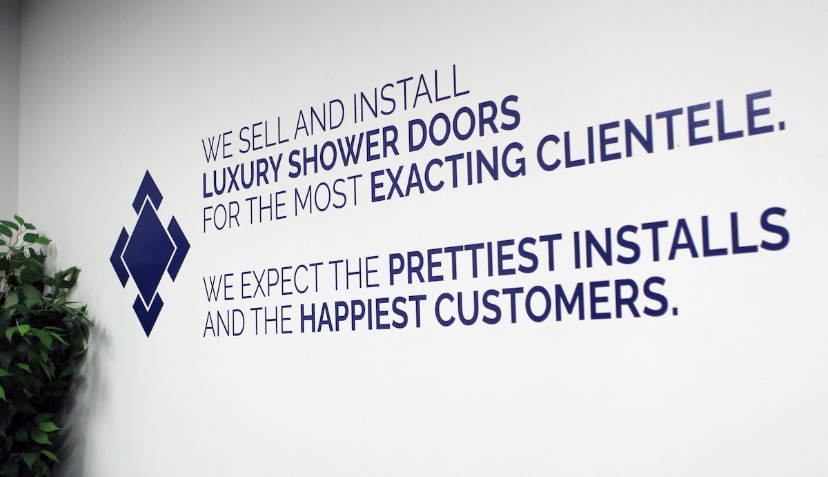 Shower Door Experts Mission Statement shower door experts mission statement: we sell and install luxury shower doors for the most exacting clientele. we expect the prettiest installs and the happiest customers.