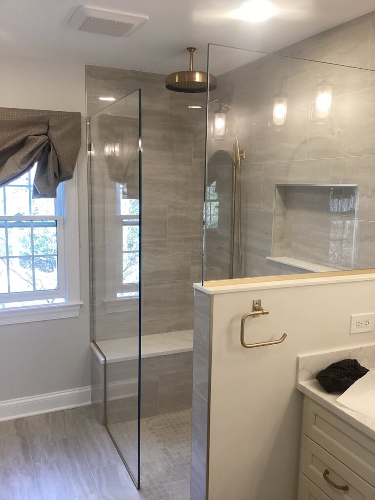 custom corner shower doors in Rockville, MD